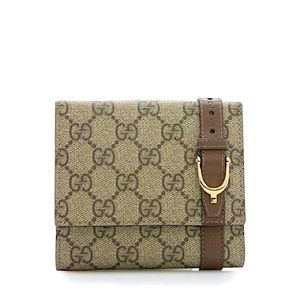 Gucci coated canvas bi-fold GG wallet